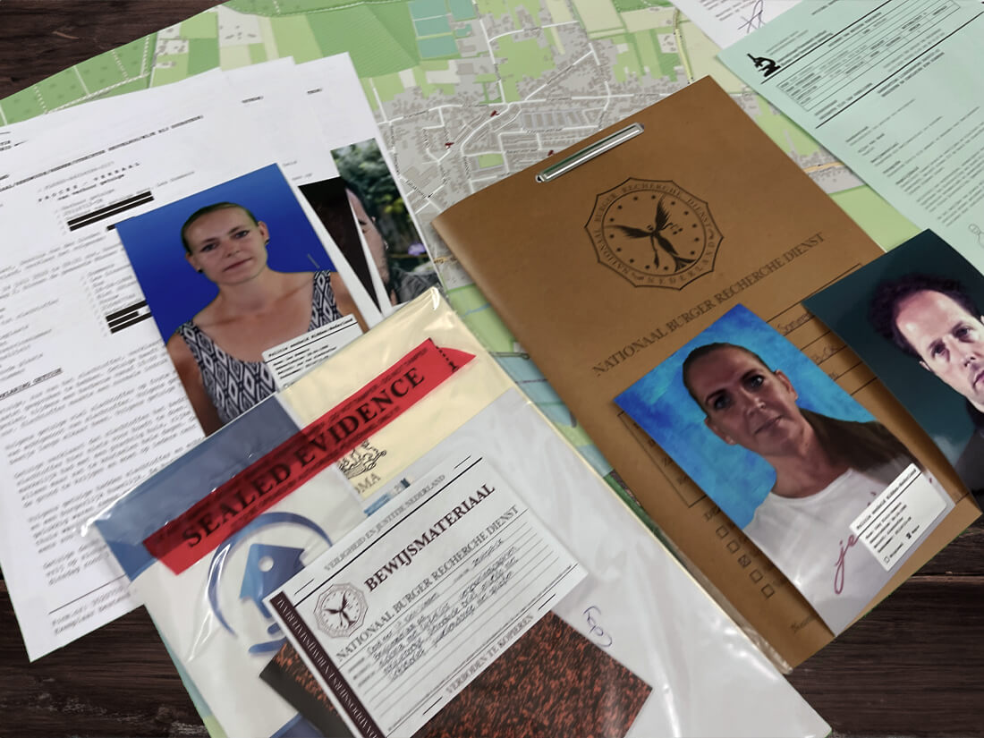 Foto van het moordspel